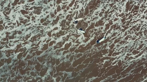 Surfers Stock Footage 163392994