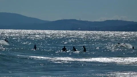 Surfers Stock Footage 205364185