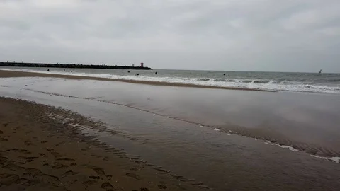 Surfers getting ready for surf Stock Footage 103959814