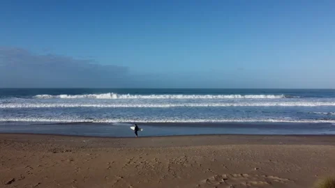 A Surfer's Paradise: Captured from Above Video stock 284677448