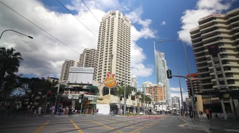 Surfers Paradise Timelapse Stock Footage 68571896