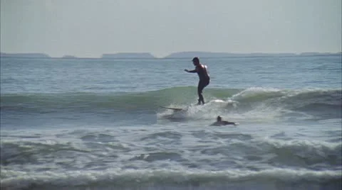Surfers Point Waves Video stock 21439855
