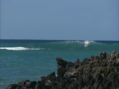 Surfers Riding Waves Stock-Footage 22244774