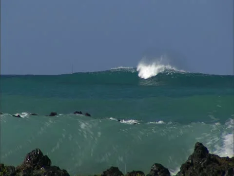 Surfers Riding Waves 스톡 동영상 22244776