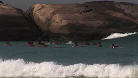 Surfers - September 16th, 2010 Stock Footage 313742542