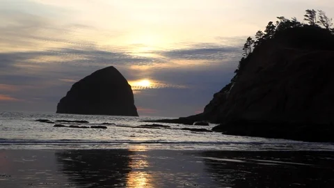 Surfers at Sunset Video stock 87894581