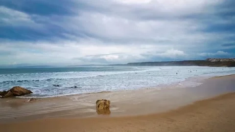 Surfers time lapse Stock Footage 144105861