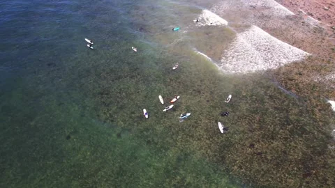 Surfers Timelapse Hamptons NY Stock Footage 279497578