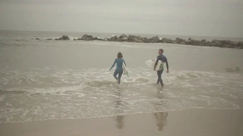 Surfers - Venice Beach Stock-Footage 96418053