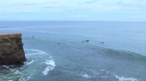Surfers Waiting Stock Footage 27877194