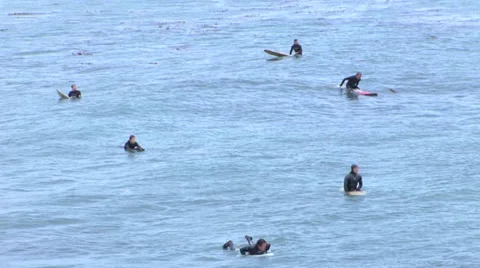 Surfers Waiting Stock-Footage 27877308