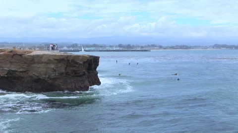 Surfers Waiting Stock Footage 27877542