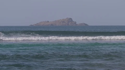 Surfers waiting for a wave Stock Footage 105732291