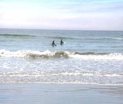 Surfers in water Video stock 21868269