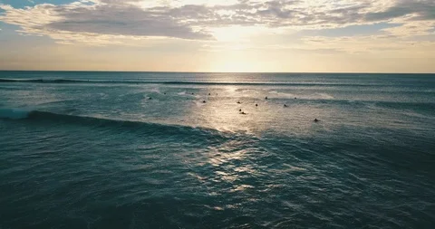 Surfers on waves. Stock Footage 106914094