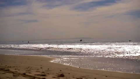 Surfers in the waves Stock Footage 234067140