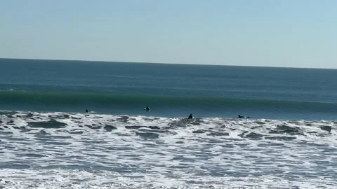 Surfers Wipe Out Stock Footage 230342455