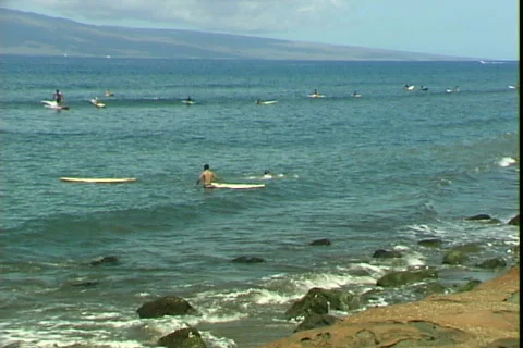 Surfers-ws Stock Footage 820605