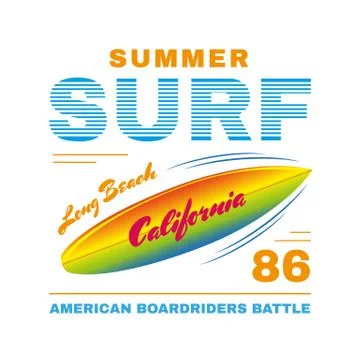 SurfIing poster Stock Illustration