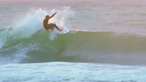 Surfing 1 Stock Footage 143412525