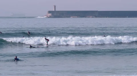Surfing in 4k Stock Footage 45659839