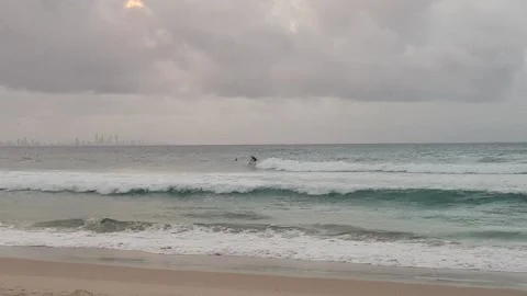Surfing in Australia Stock Footage