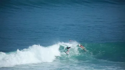Surfing in Bali Stock Footage 44916971