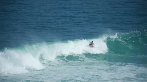 Surfing in Bali Stock Footage 44916990