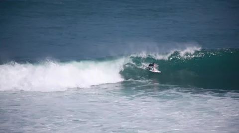 Surfing in Bali Stock Footage 44916995