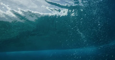 Surfing from below the surface Stock Footage 114699159