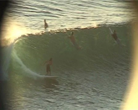 Surfing big Wave Stock Footage 7130344