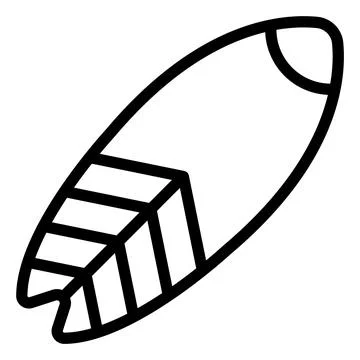 Surfing Board Vector Icon Design Illustration Stock Illustration