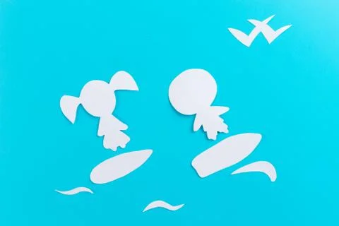 Surfing concept image Stock Photos