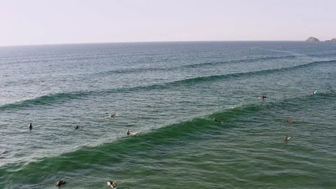 Surfing Cornwall Stock Footage 116201633