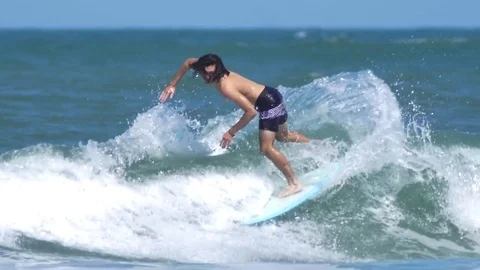 Surfing Stock Footage 74586731