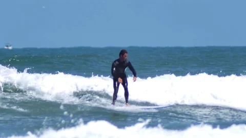 Surfing Stock Footage 74586751