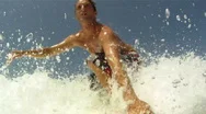 Surfing Hd Pov Stock Footage