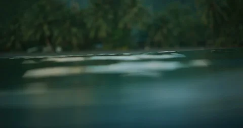 Surfing is her meditation Stock Footage 115692436