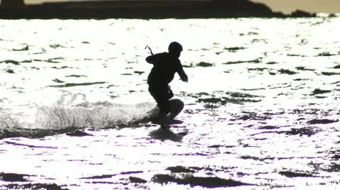 Surfing in Iceland Stock Footage 12190585