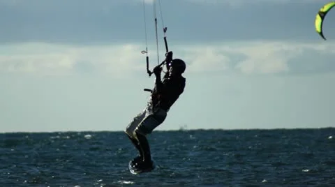 Surfing in Iceland Stock Footage 12190707