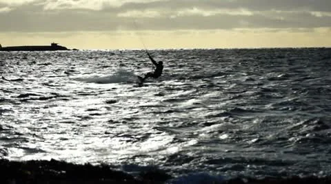 Surfing in Iceland Stock Footage 12191029