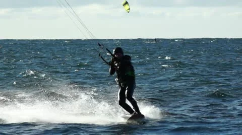 Surfing in Iceland Stock Footage 12191038