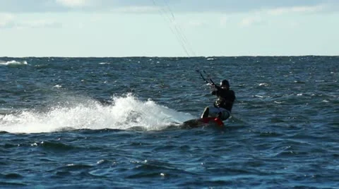 Surfing in Iceland Stock Footage 12191053