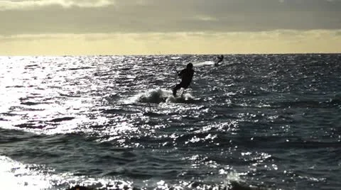 Surfing in Iceland Stock Footage 12191485