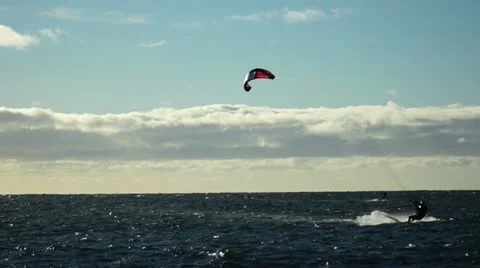 Surfing in Iceland Stock Footage 12191564
