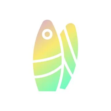 Surfing icon solid gradient purple yellow green summer beach symbol illustr.. 스톡 일러스트