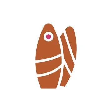 Surfing icon solid red brown summer beach symbol illustration. Stock Illustration
