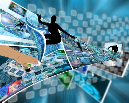 Surfing Illustrazione stock