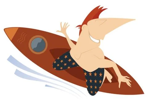 Surfing Stock Illustration