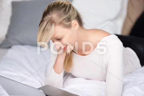 Surfing internet Stock Photos